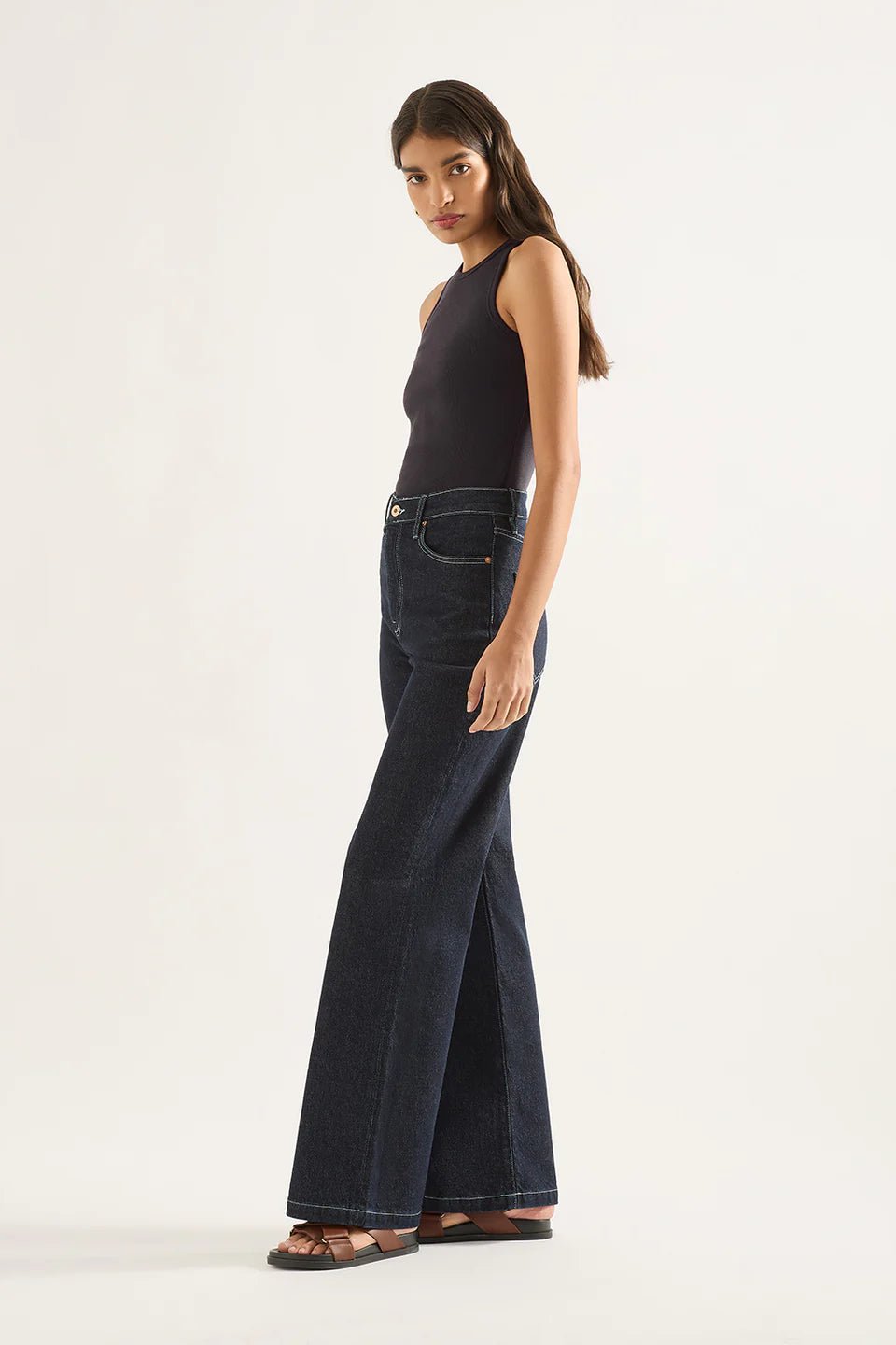 Shop Ellie Wide Leg High Rise Jeans | Rinse - Outland Denim