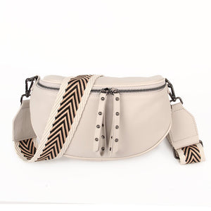 Shop Leather Bumbag with Adjustable Strap | Sand - Hi Ho & Co