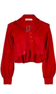 Shop Buckle Up Jacket | Red - Trelise Cooper