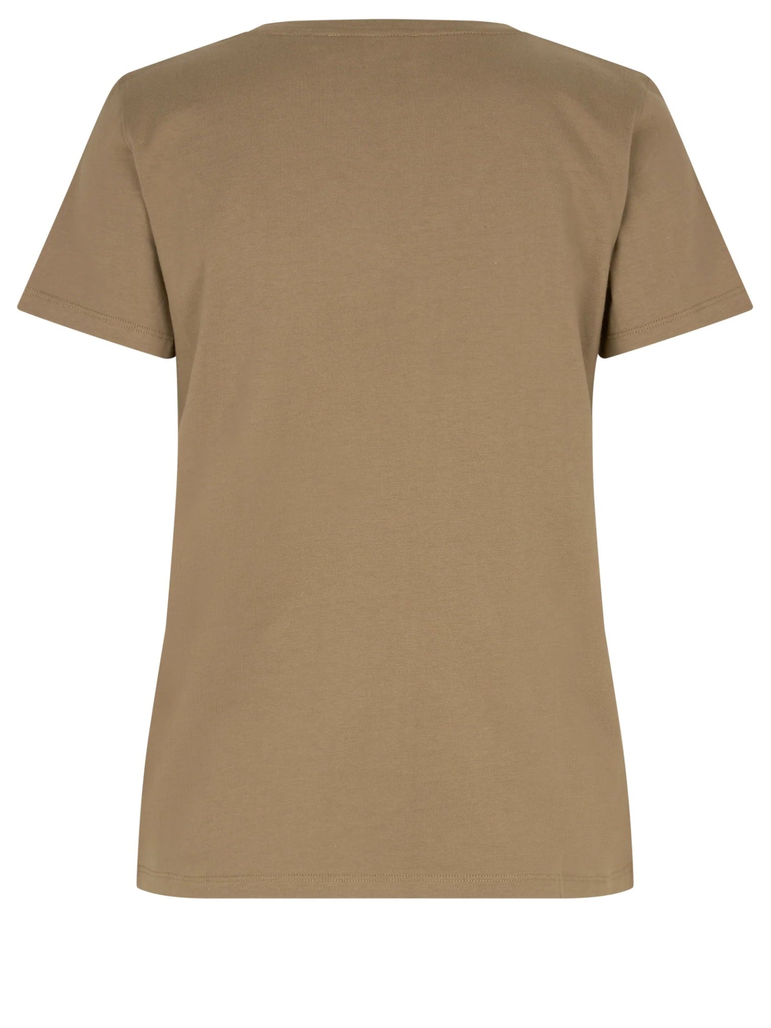 Shop Crew Neck Cotton T-Shirt | Portobello Brown - Rosemunde