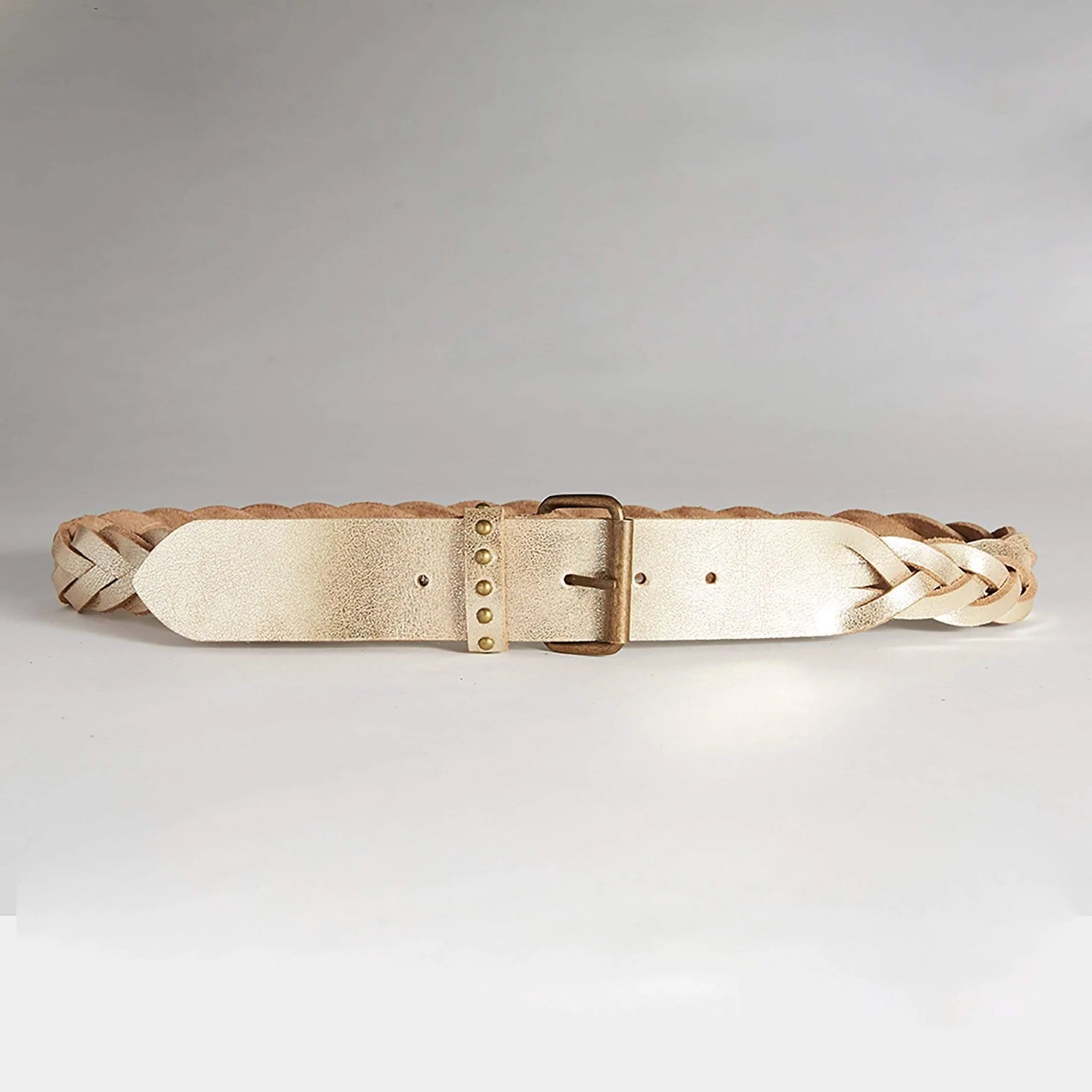 Shop Hollstar Clara Leather Belt in Gold by Caravan & Co. - Caravan & Co