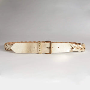 Shop Hollstar Clara Leather Belt in Gold by Caravan & Co. - Caravan & Co