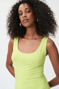 Shop Jersey Solid Sleeveless Tank Top Style 232269 | Exotic Lime - JOSEPH RIBKOFF