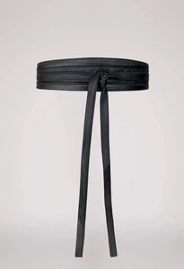 Shop Milton Leather Belt | Black - ONCEWAS