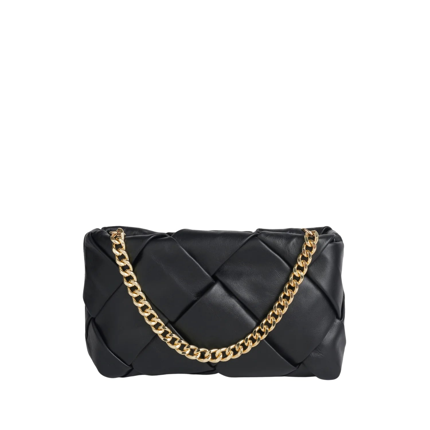 Shop PRE-ORDER Gabrielle Woven Leather Bag | Black - Vestirsi