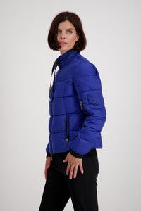 Shop Quilted Puffer Jacket | Royal Blue - Monari