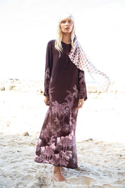 Oneseason Sienna-Sangeria Palm-Viscose/Crepe-Sangeria