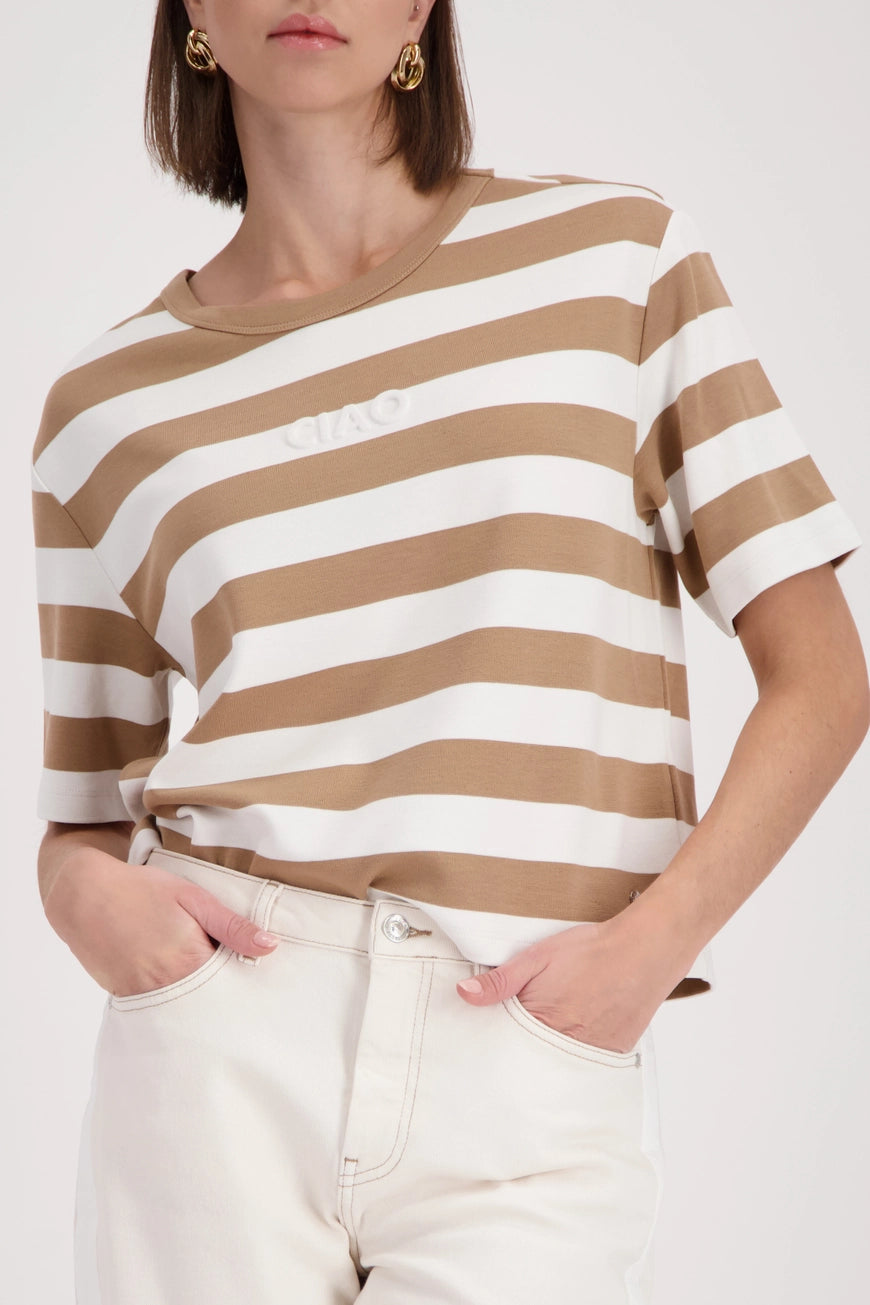 Monari Viva Italia Striped T-Shirt