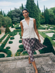 Mos Mosh Rinja Marisol Line Knit Top Ecru