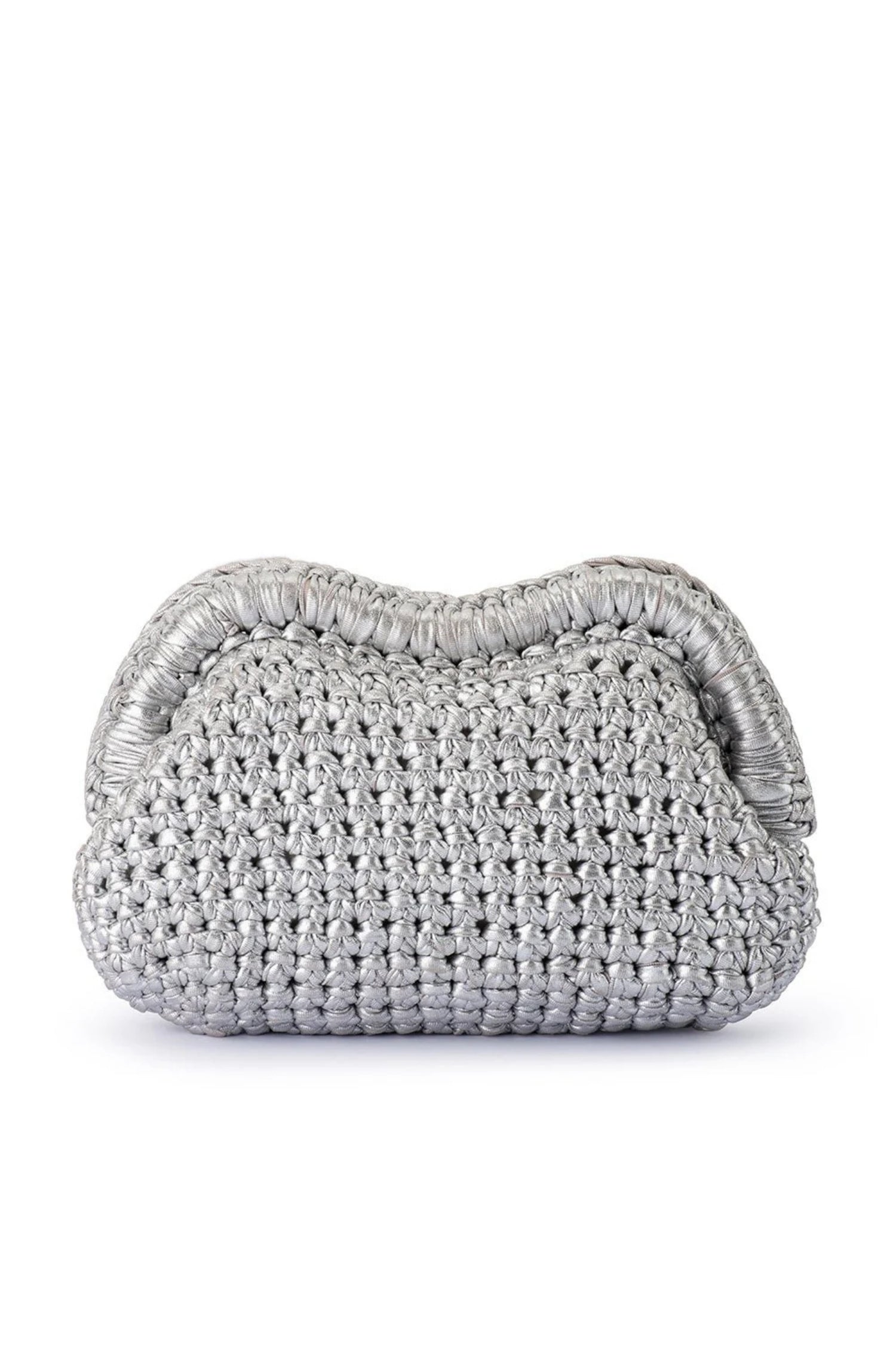 Olga Berg Taylor Crochet Clutch Bag