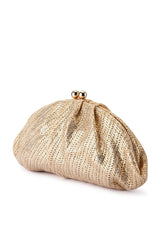 Olga Berg Rita Woven Clutch Bag