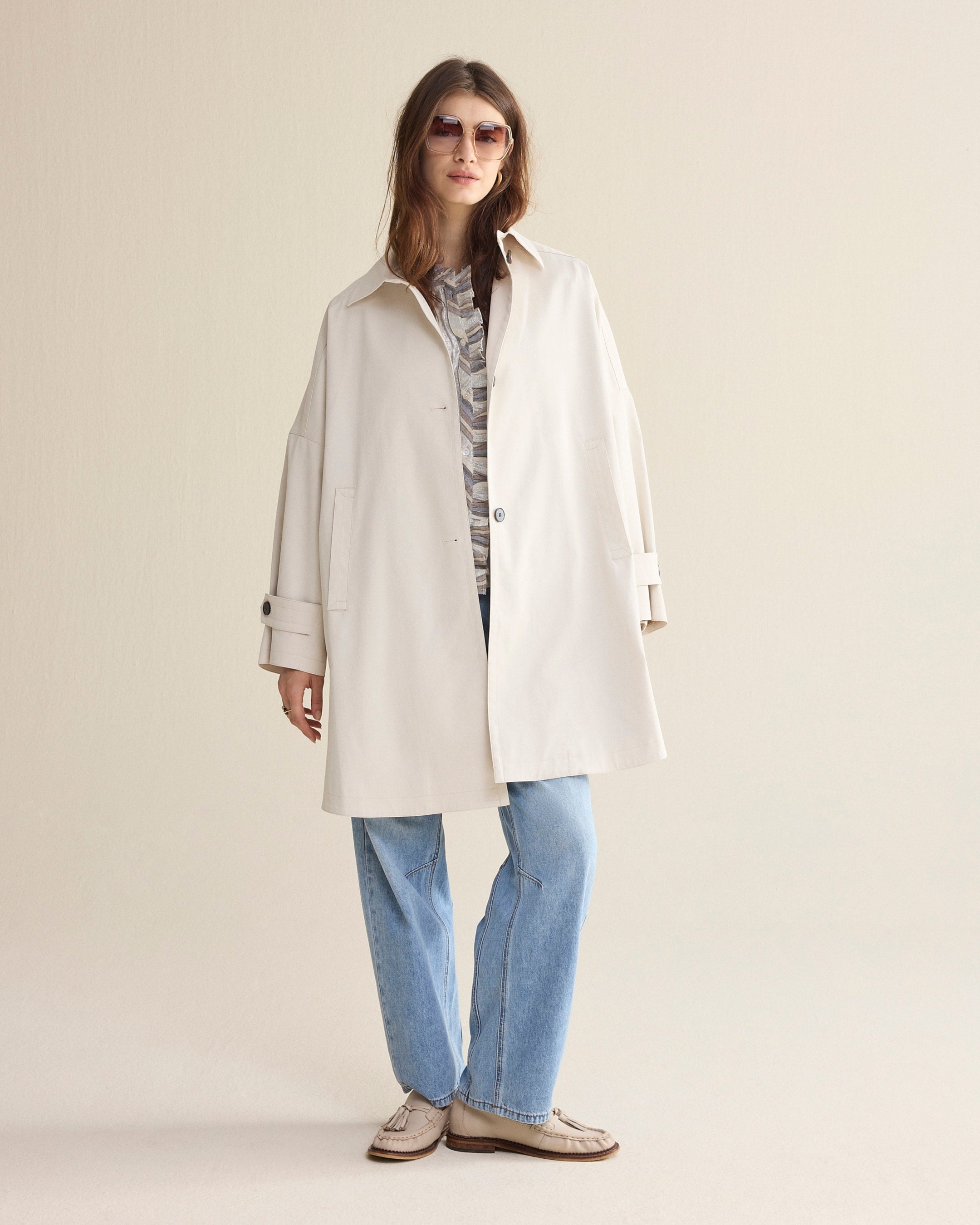 Summum Woman Oversized Gabardine Jacket