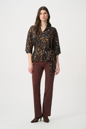Joseph Ribkoff Brooke Classic Bootcut Jeans Mahogany