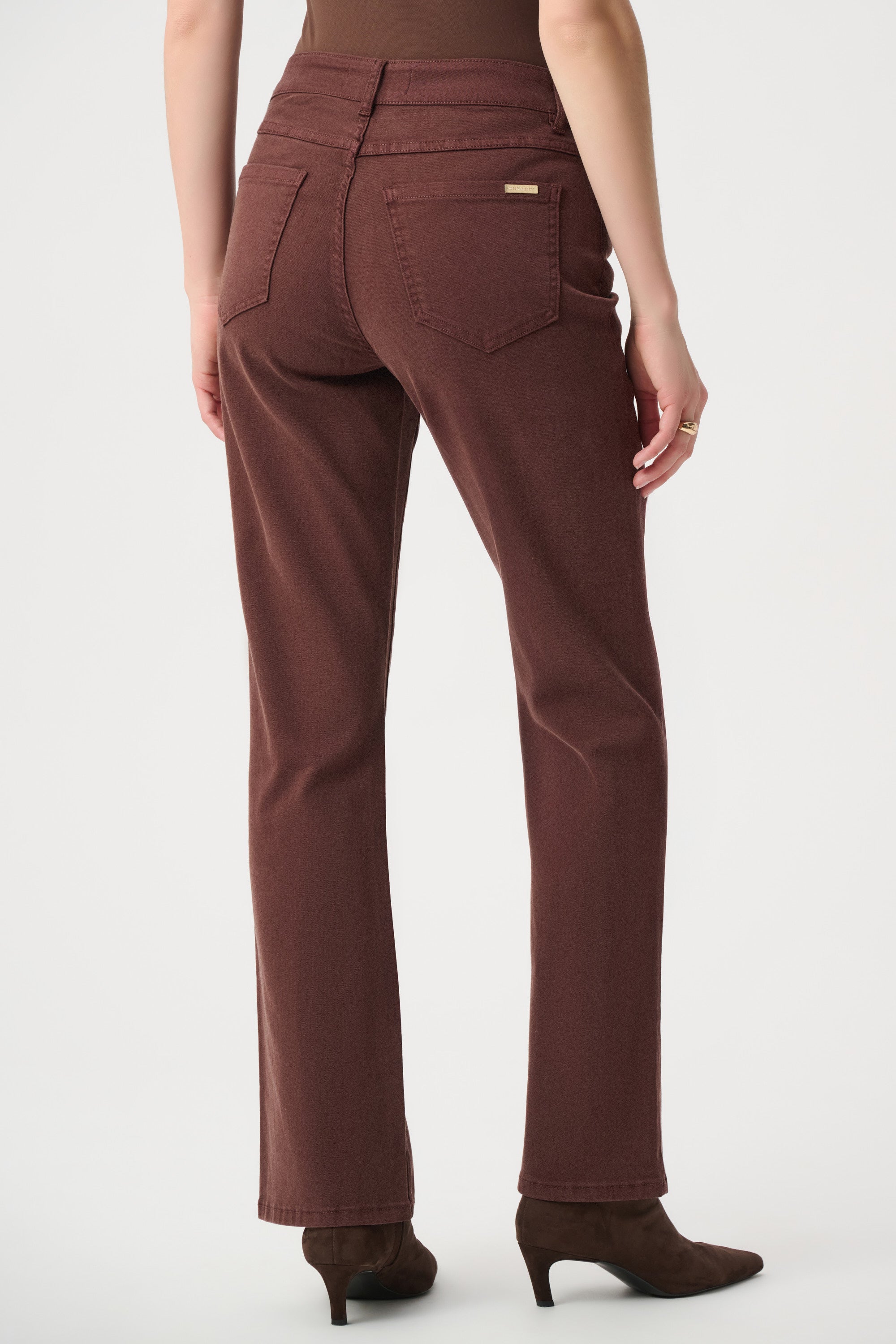 Joseph Ribkoff Brooke Classic Bootcut Jeans Mahogany