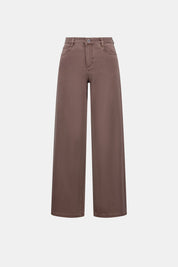 Joseph Ribkoff Goldie Classic Wide-Leg Jeans — Mink