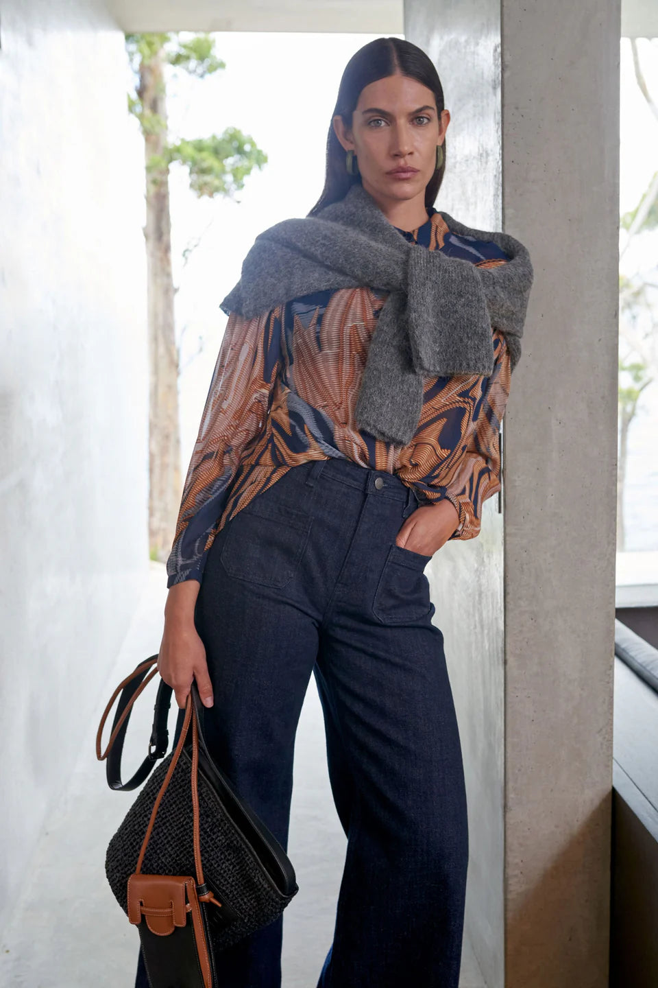 Elk Eir Sheer Shirt Brandr Print