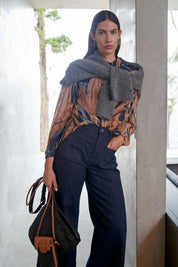 Elk Eir Sheer Shirt Brandr Print