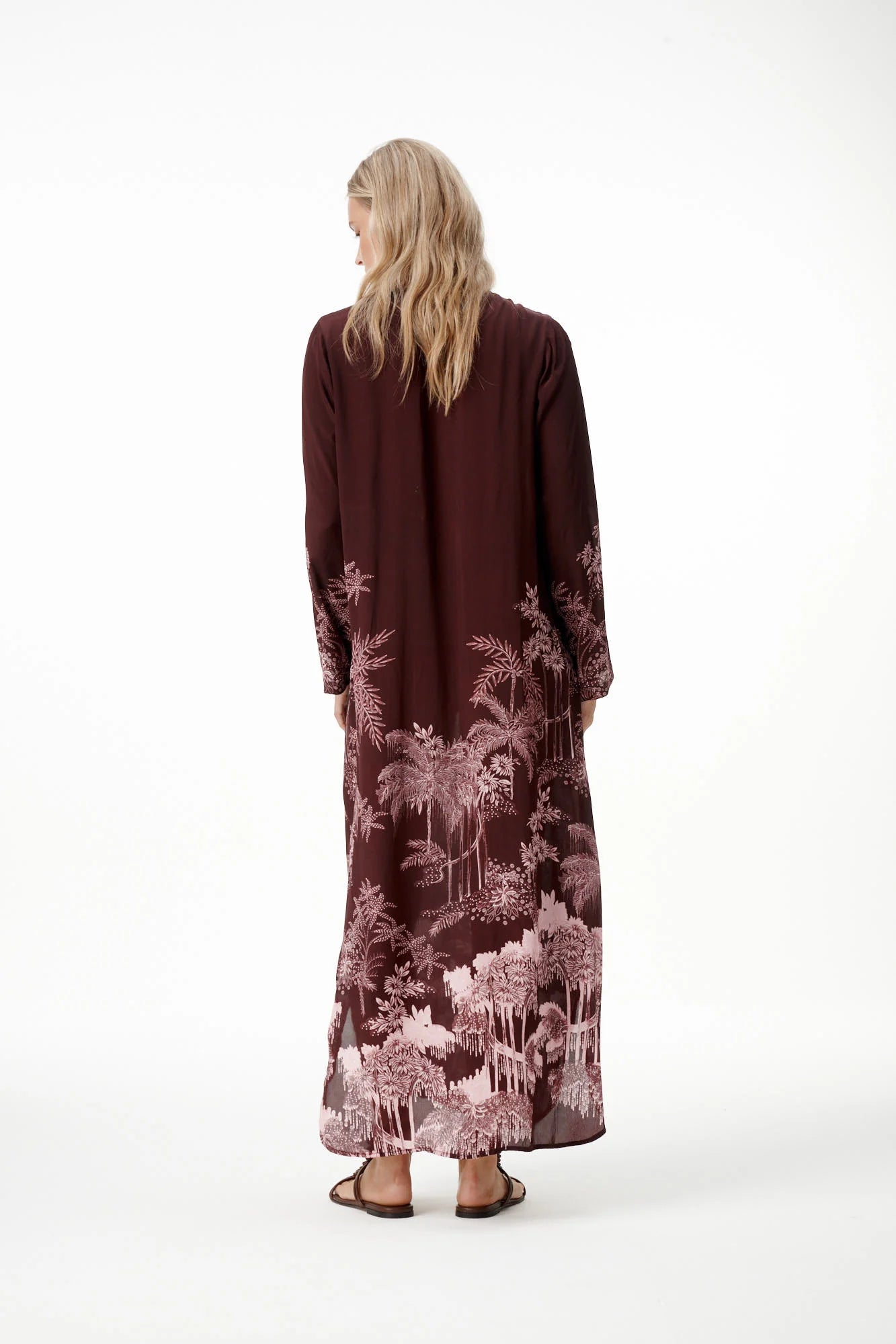 Oneseason Sienna-Sangeria Palm-Viscose/Crepe-Sangeria