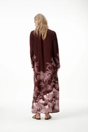 Oneseason Sienna-Sangeria Palm-Viscose/Crepe-Sangeria