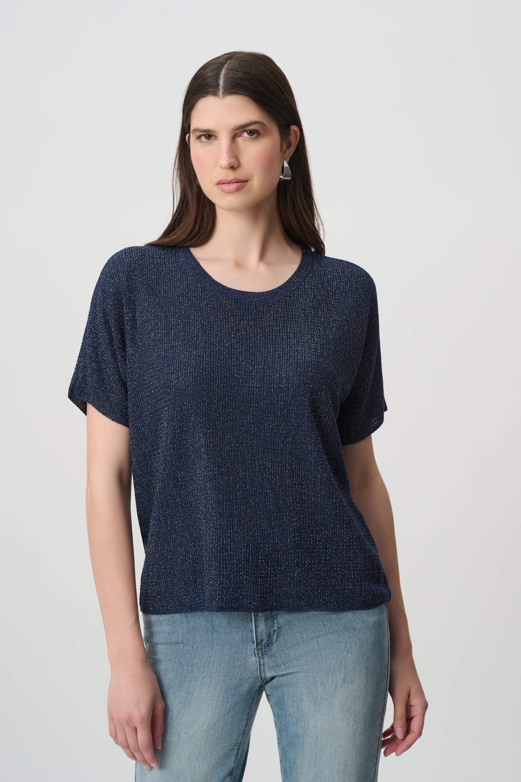 Joseph Ribkoff Rhinestones Knit T-Shirt