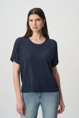 Joseph Ribkoff Rhinestones Knit T-Shirt