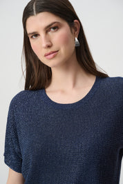 Joseph Ribkoff Rhinestones Knit T-Shirt