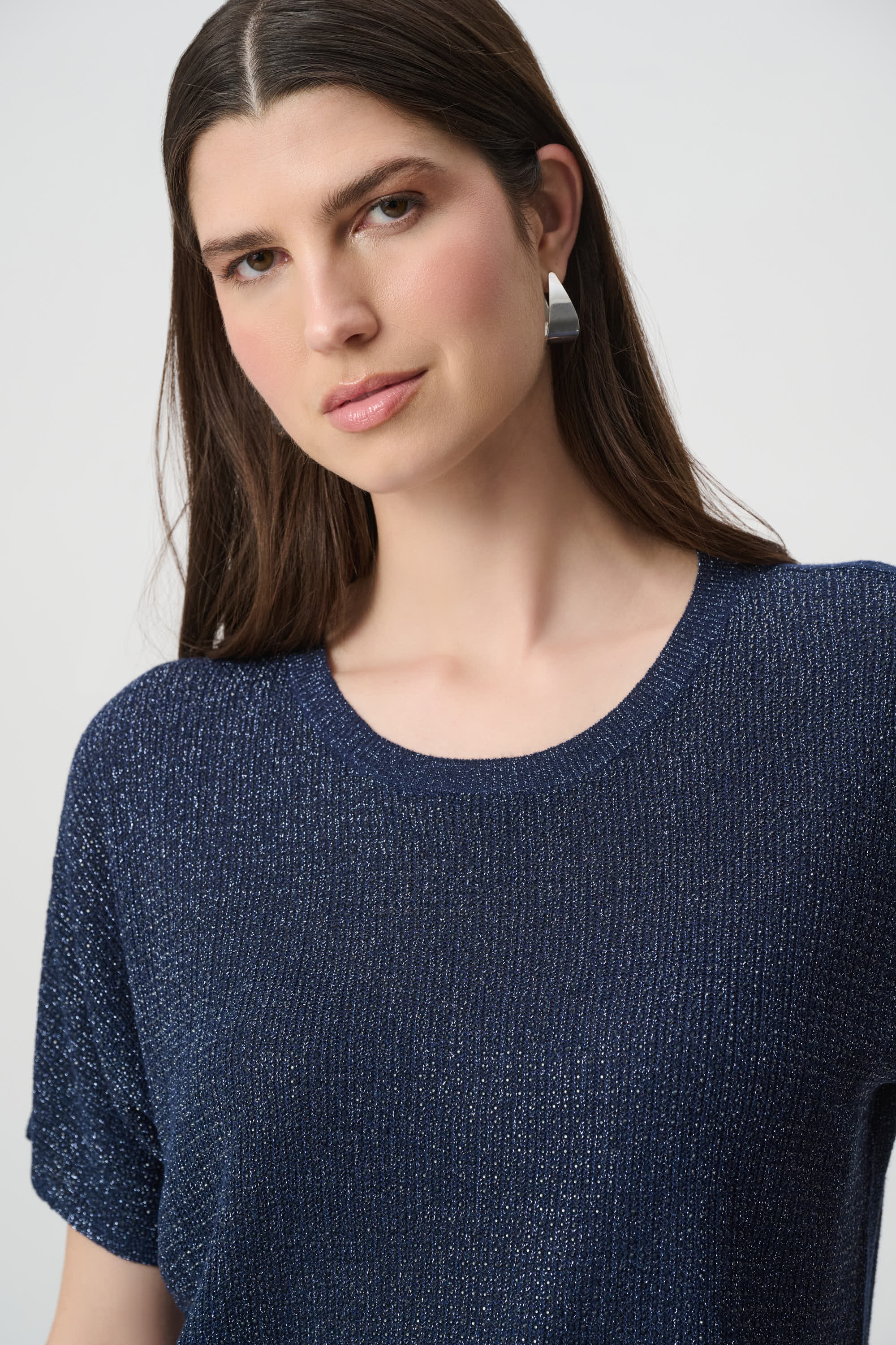 Joseph Ribkoff Rhinestones Knit T-Shirt