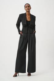 Joseph Ribkoff Draped Shawl Collar Cropped Blazer 264072