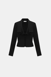 Joseph Ribkoff Draped Shawl Collar Cropped Blazer 264072