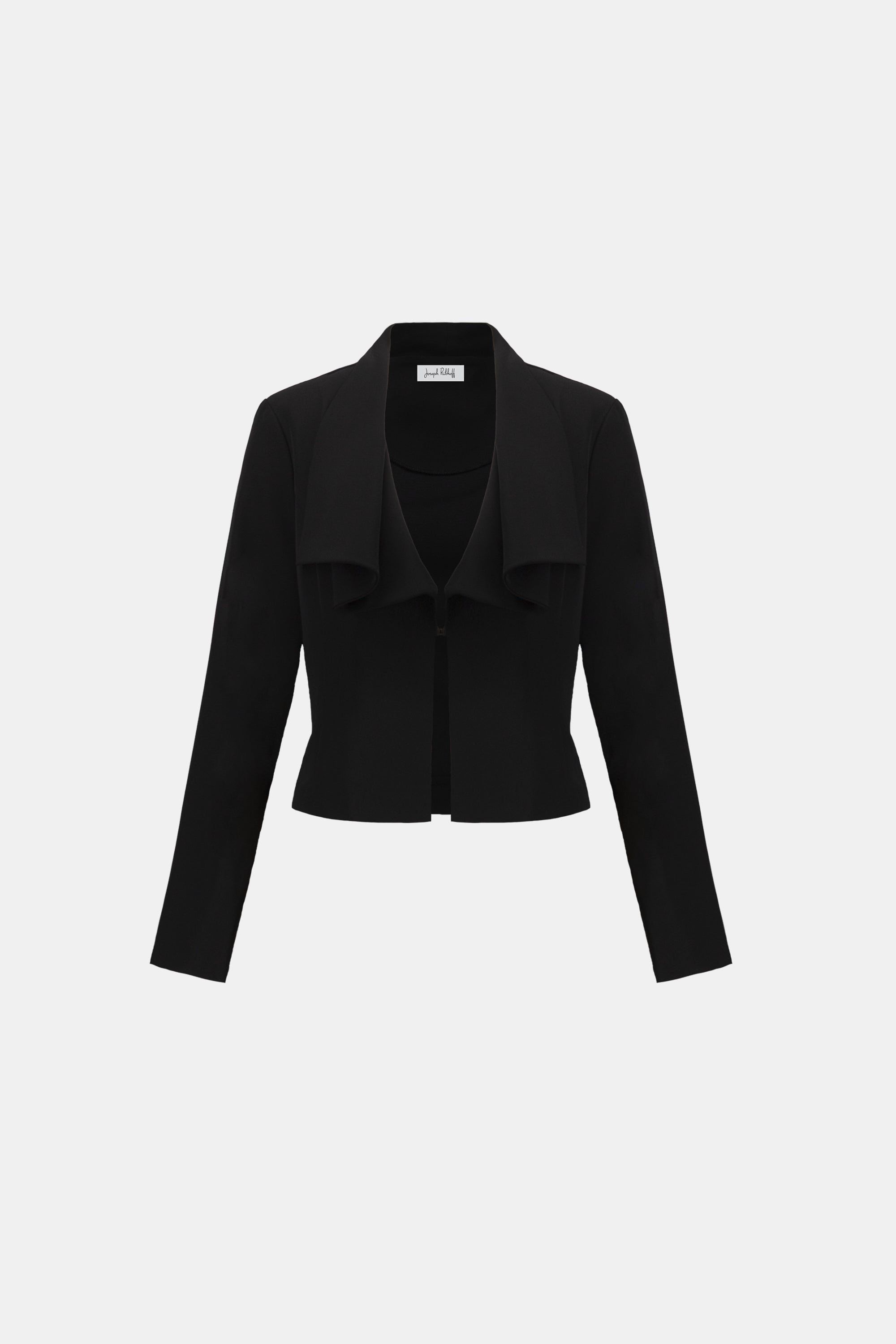 Joseph Ribkoff Draped Shawl Collar Cropped Blazer 264072