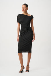 Joseph Ribkoff Lace Off-Shoulder Sheath Dress 264200