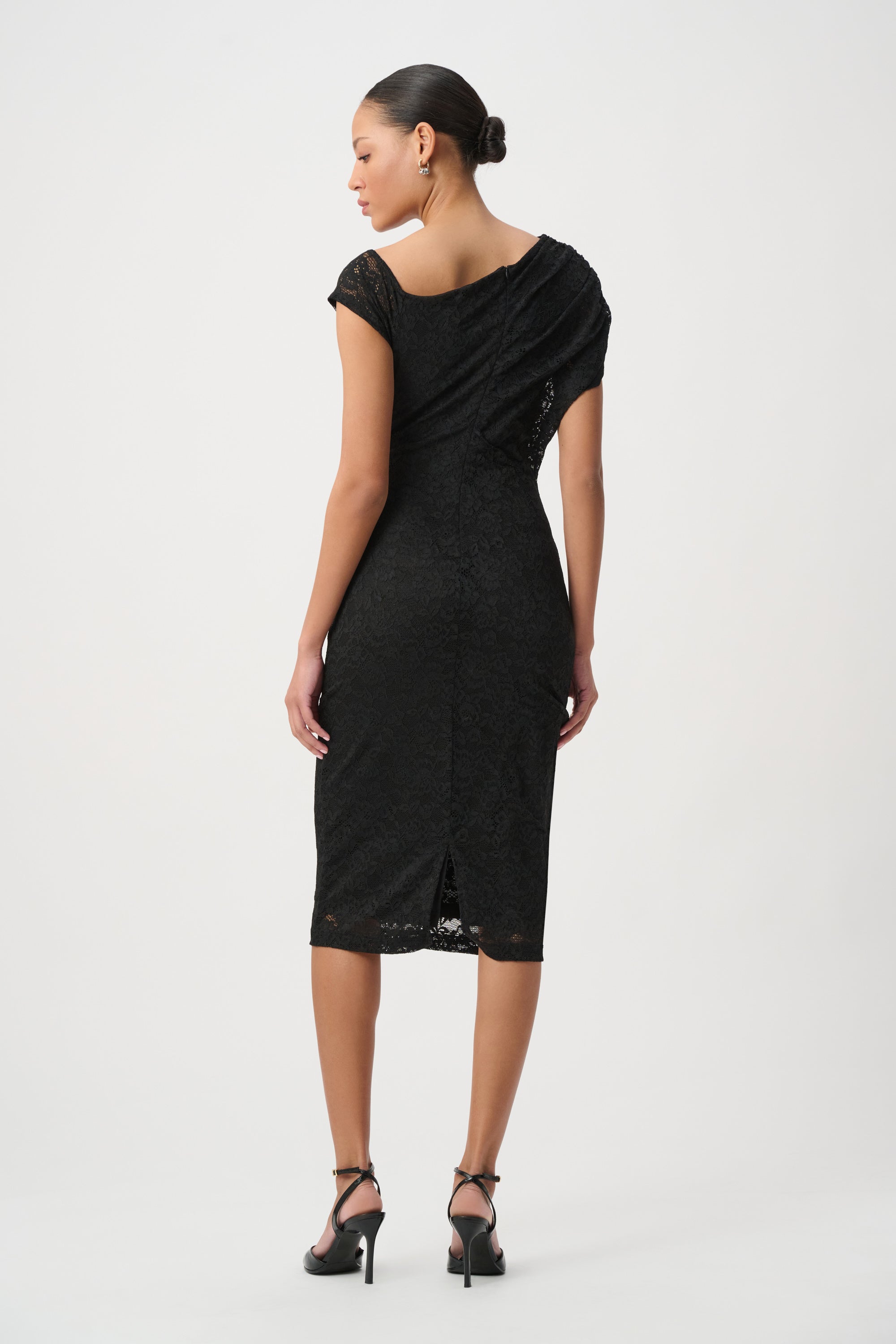 Joseph Ribkoff Lace Off-Shoulder Sheath Dress 264200