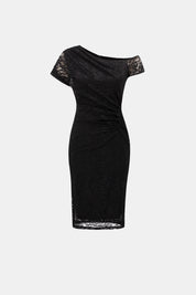 Joseph Ribkoff Lace Off-Shoulder Sheath Dress 264200