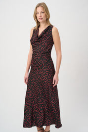 Joseph Ribkoff Polka Dot A-Line Dress