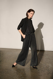Joseph Ribkoff Lurex Sweater Wide-Leg Pants 264942