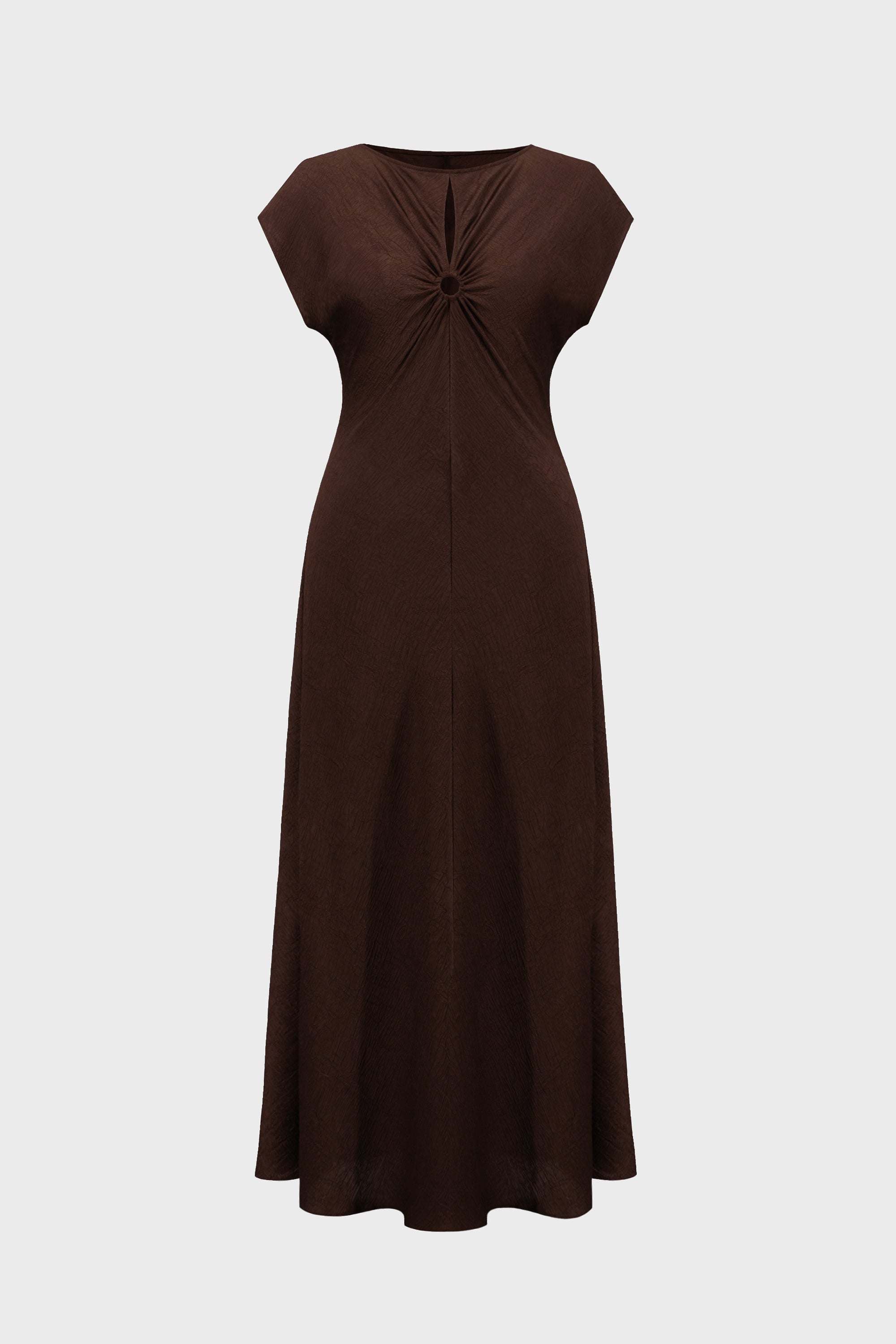Joseph Ribkoff Crushed Satin Midi A-Line Dress