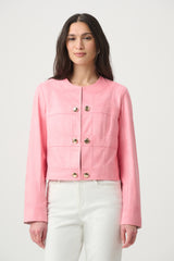 Joseph Ribkoff Faux Suede Cropped Jacket 271940