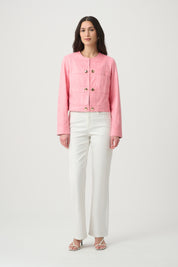 Joseph Ribkoff Faux Suede Cropped Jacket 271940