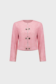 Joseph Ribkoff Faux Suede Cropped Jacket 271940