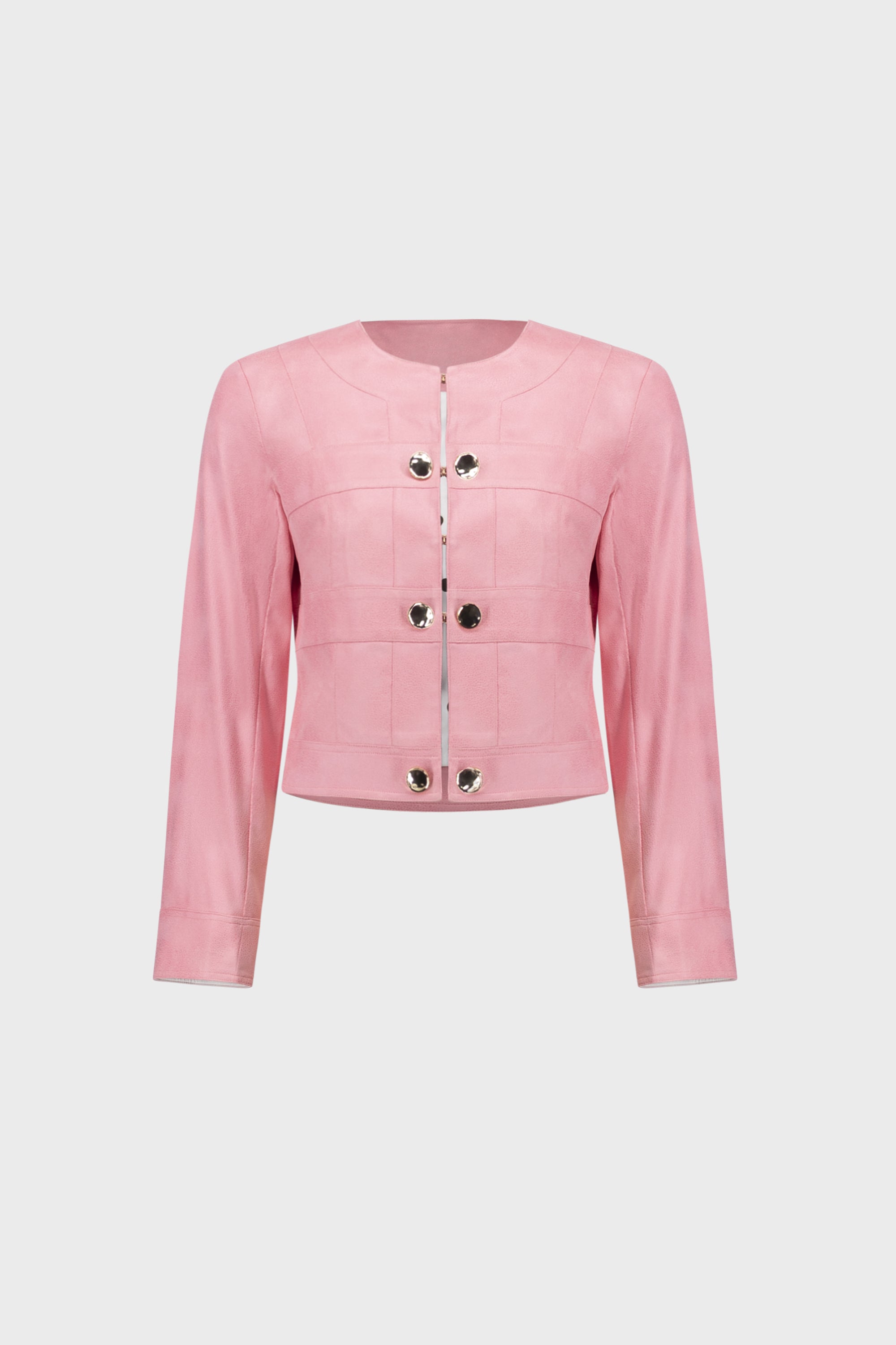 Joseph Ribkoff Faux Suede Cropped Jacket 271940