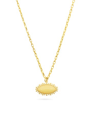 Talis Chains Yellow Jade Eye Pendant Necklace