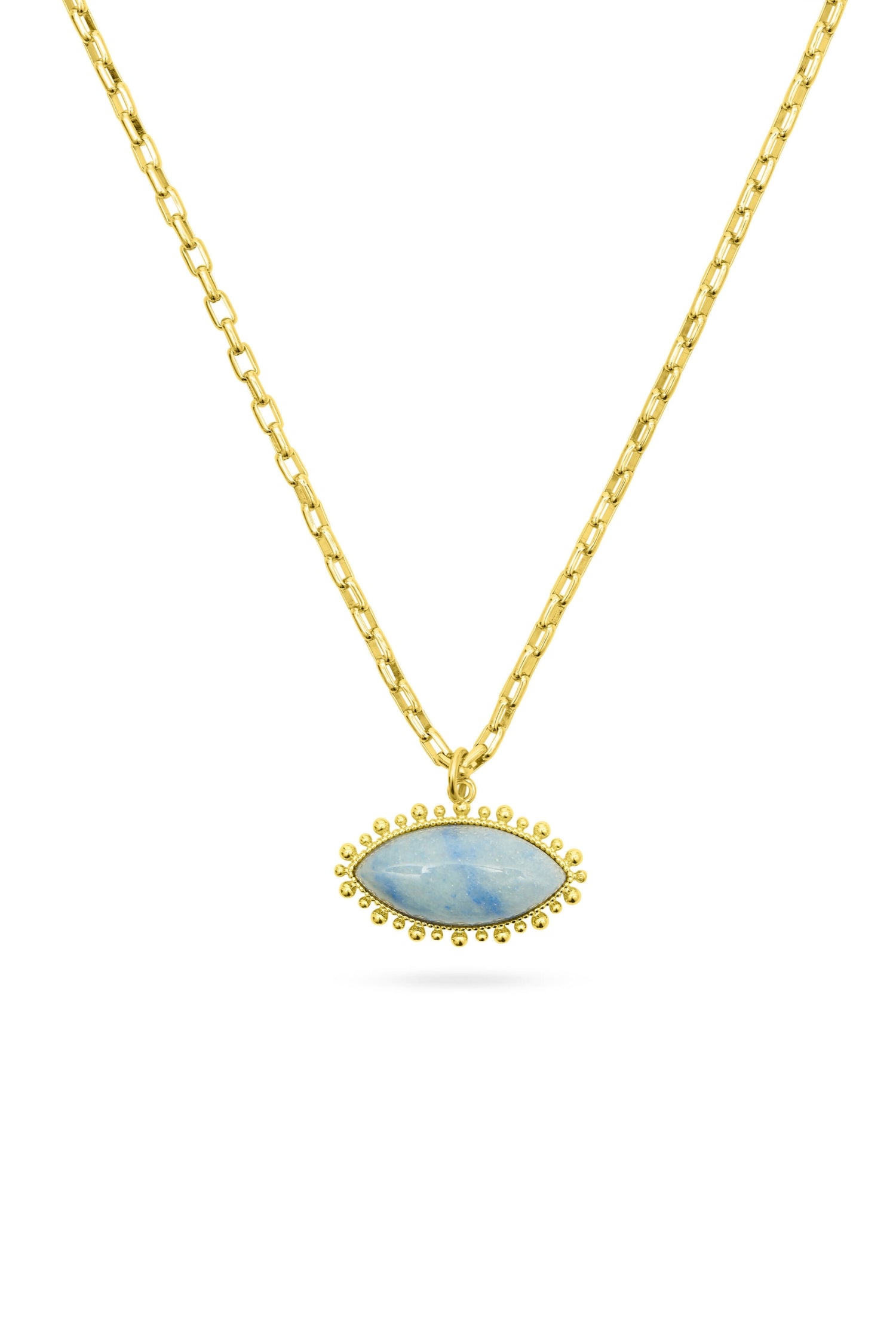 Talis Chains Blue Aventurine Eye Pendant Necklace