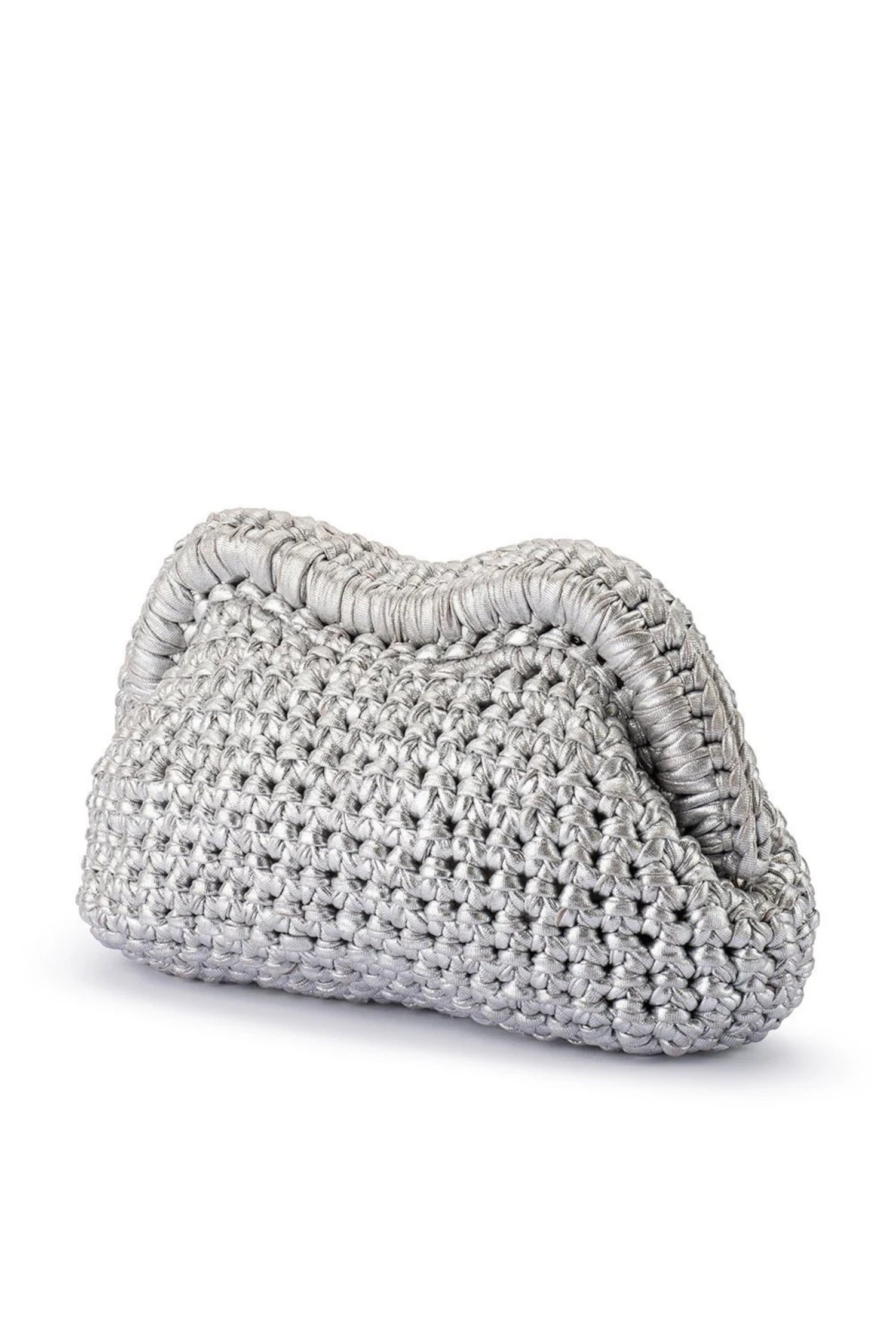 Olga Berg Taylor Crochet Clutch Bag