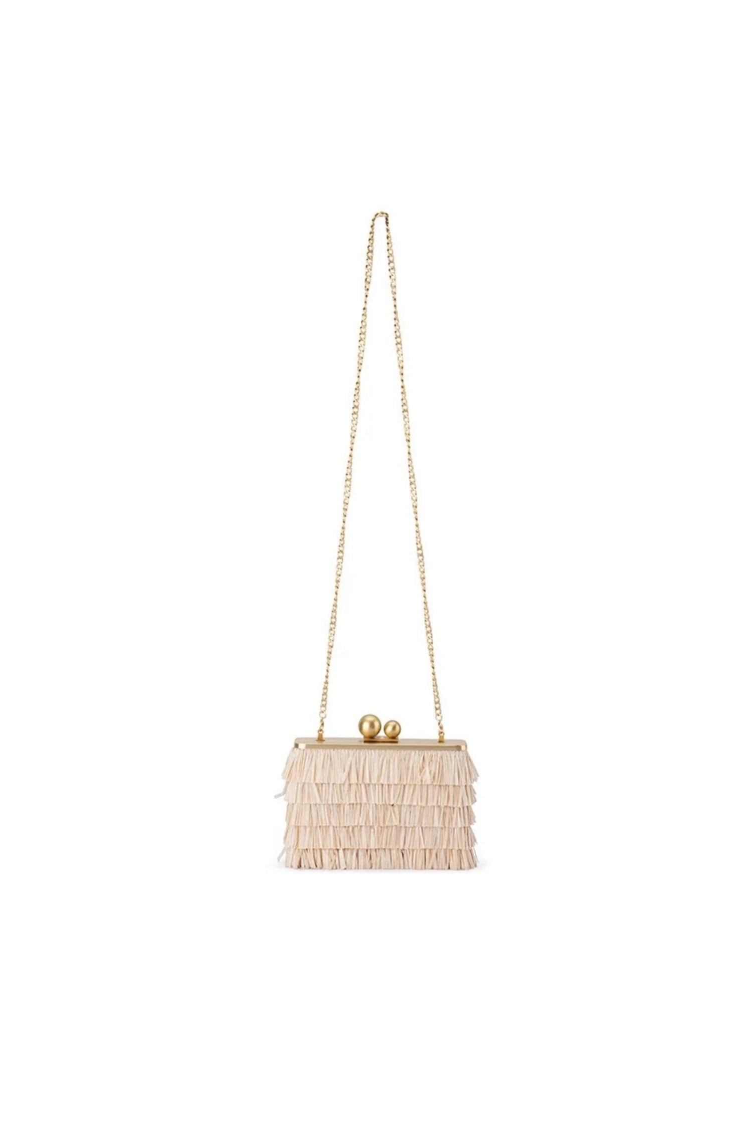 Carlita Fringed Clutch Shoulder Bag