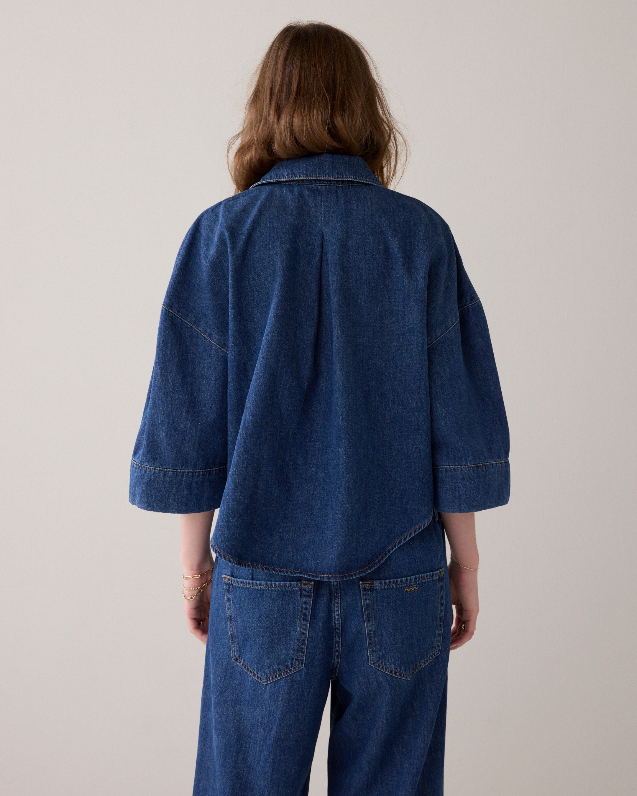 Summum Woman Denim Kimono Blouse