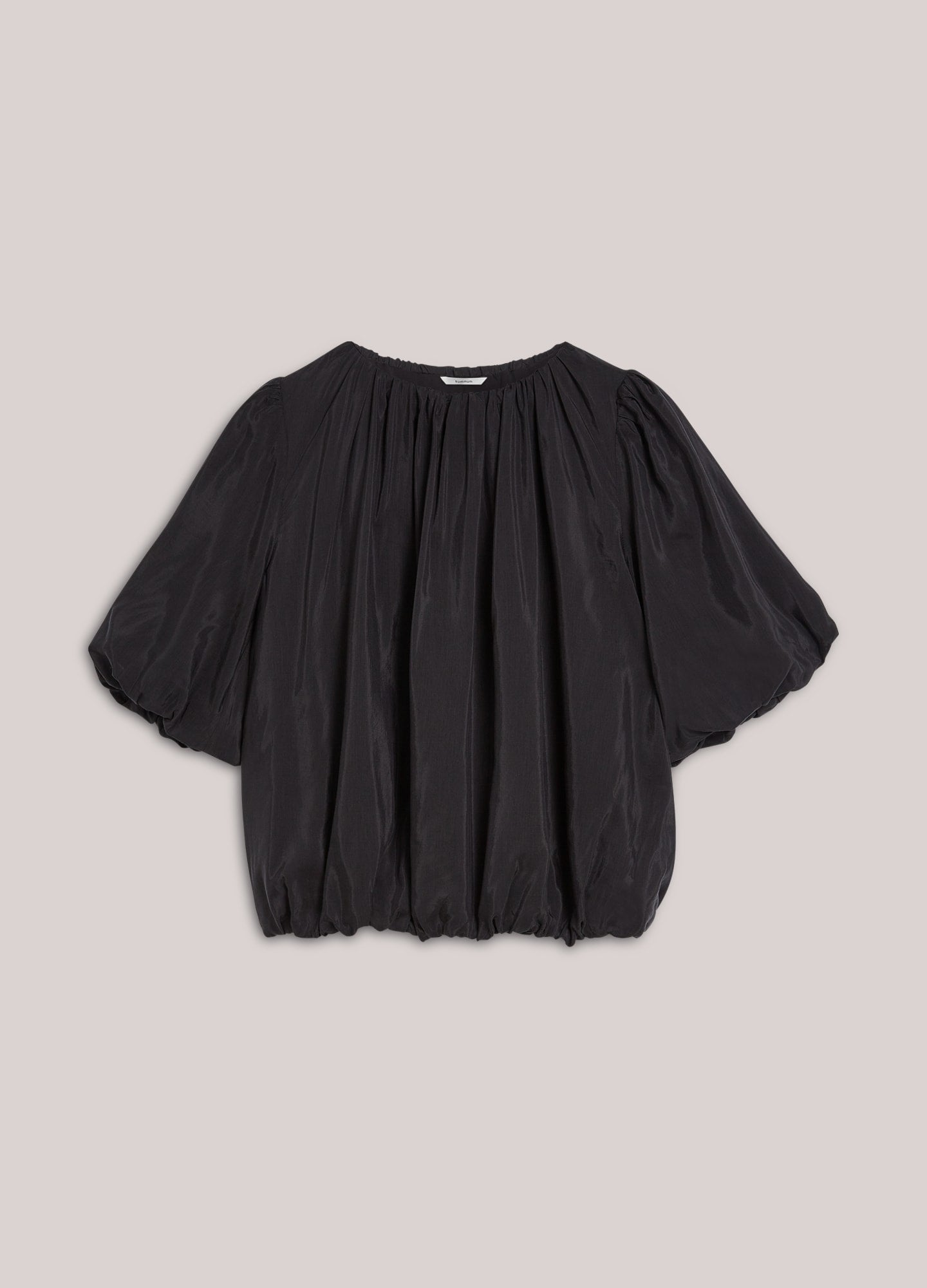 Summum Woman Balloon Sleeve Top Coffee