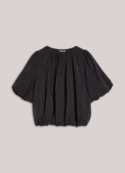 Summum Woman Balloon Sleeve Top Coffee