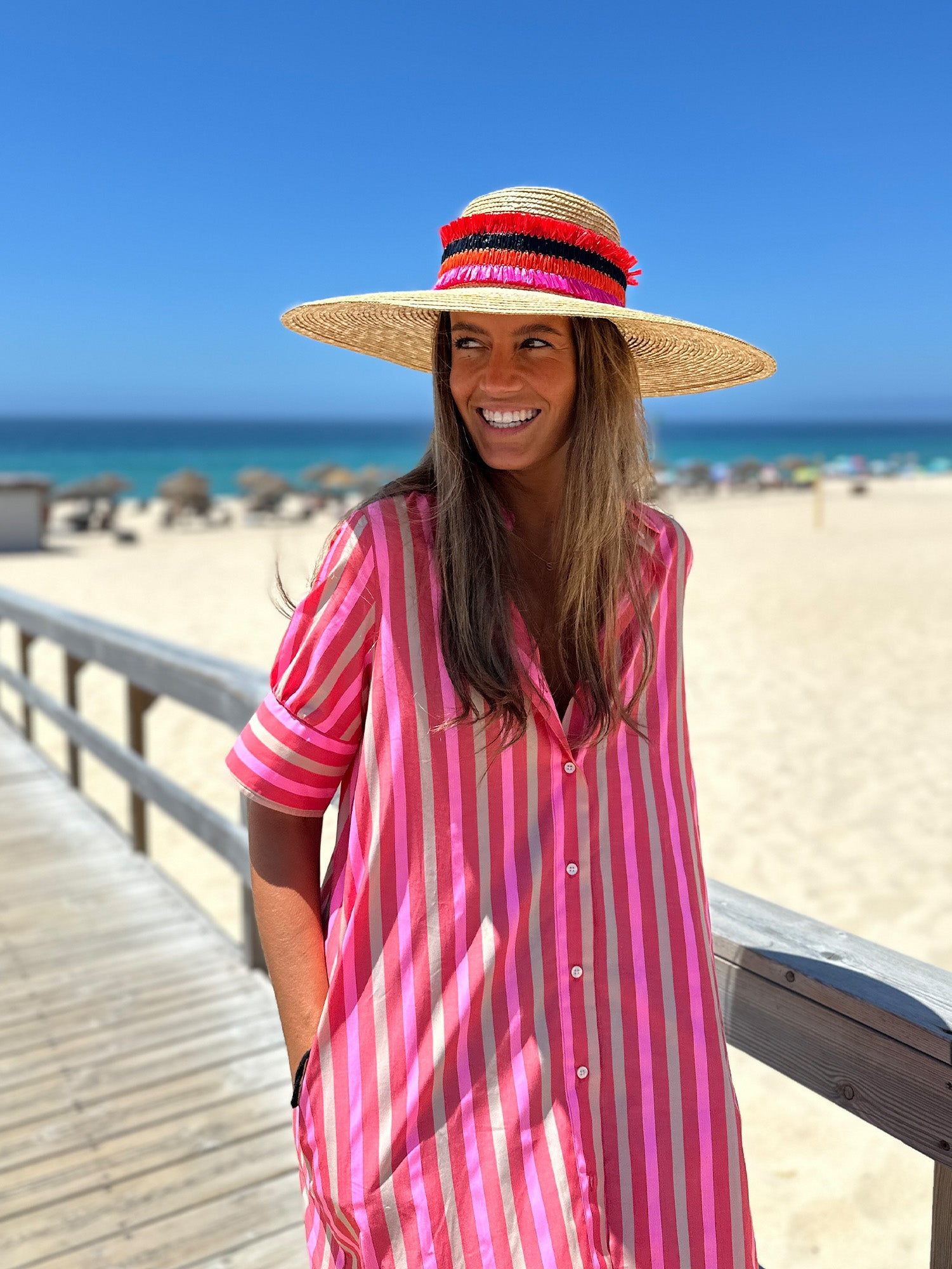 Vilagallo Hester Stripe Shirt Dress