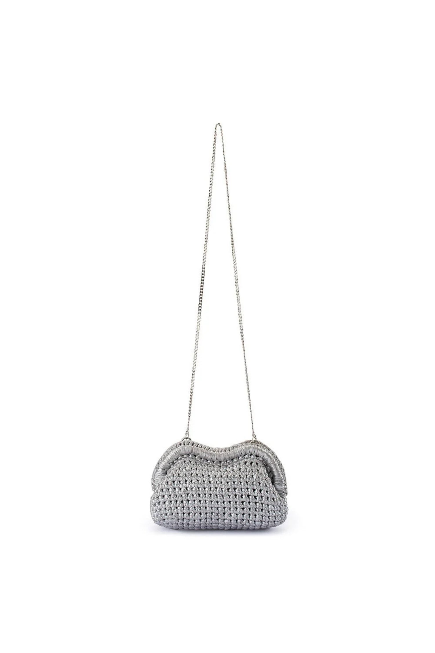 Olga Berg Taylor Crochet Clutch Bag