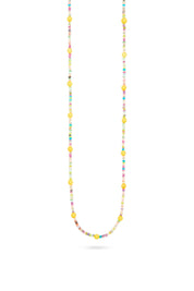 Talis Chains Long Beaded Necklace — Yellow Jade